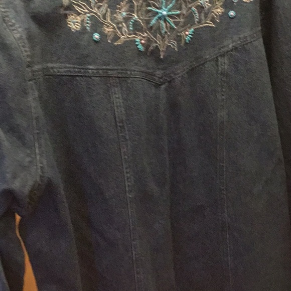 Denim Topper  by Susan Graver  size 1X  New NO TAG - Picture 4 of 5